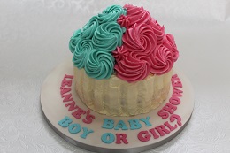 baby shower giant cupcake